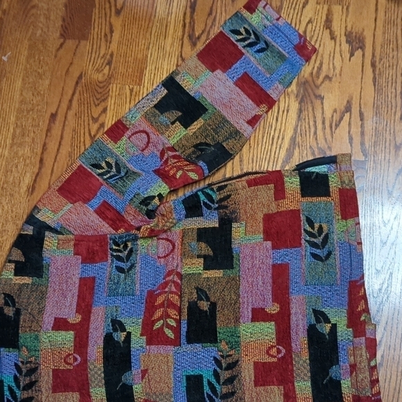 Coastal Cowgirl Tapestry jacket Dopamine bohemian festival color block  Sz XL - Picture 8 of 10